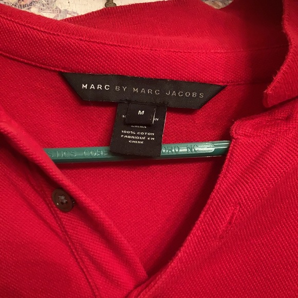 Marc by Marc Jacobs Men’s Red Polo Size Medium - Picture 2 of 7